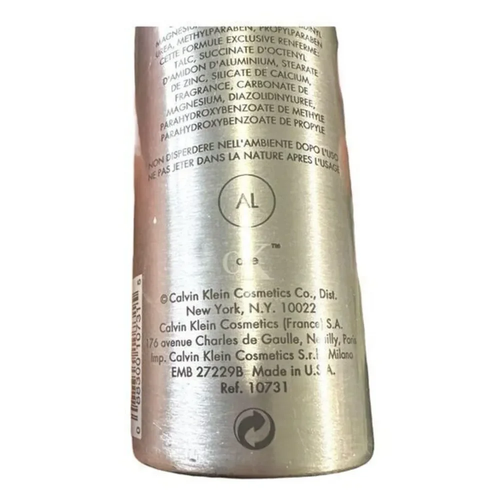 New/Sealed Vintage Calvin Klein CK ONE Scented Talc Dusting Powder‎ 5.3 oz